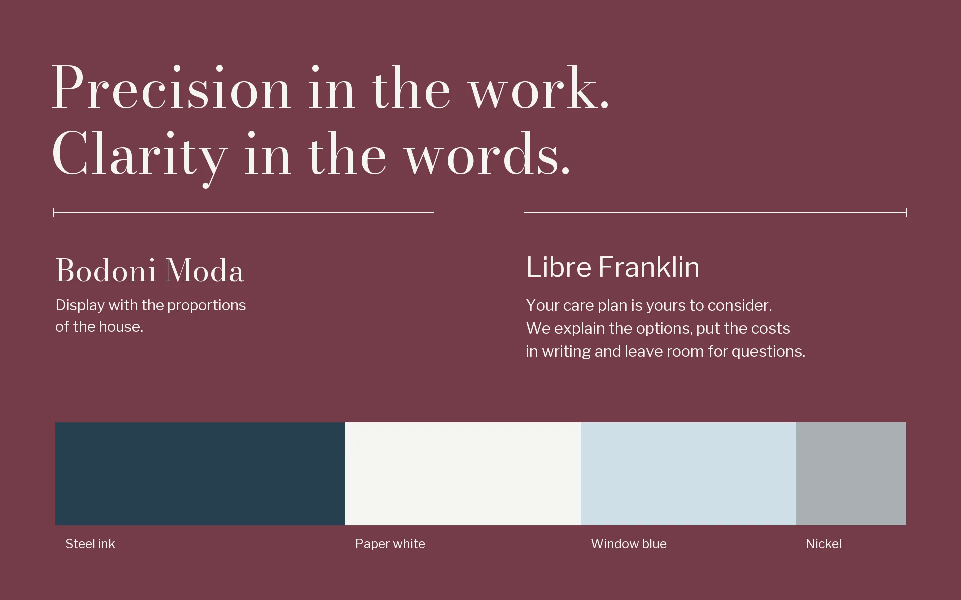 Typography, colour and interrupted measure