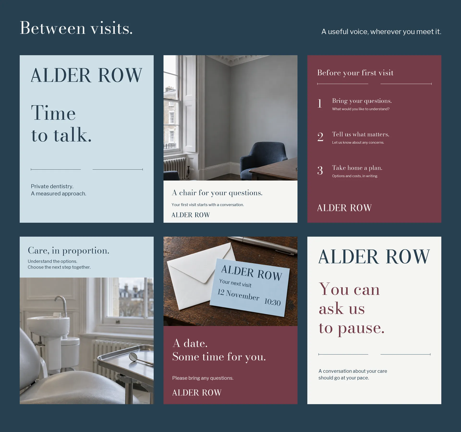 Six social and editorial layouts