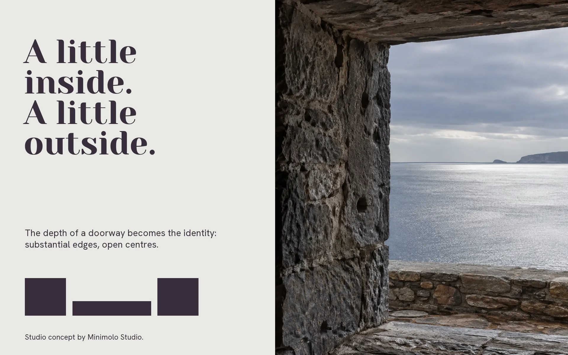 The threshold as the starting point for the identity