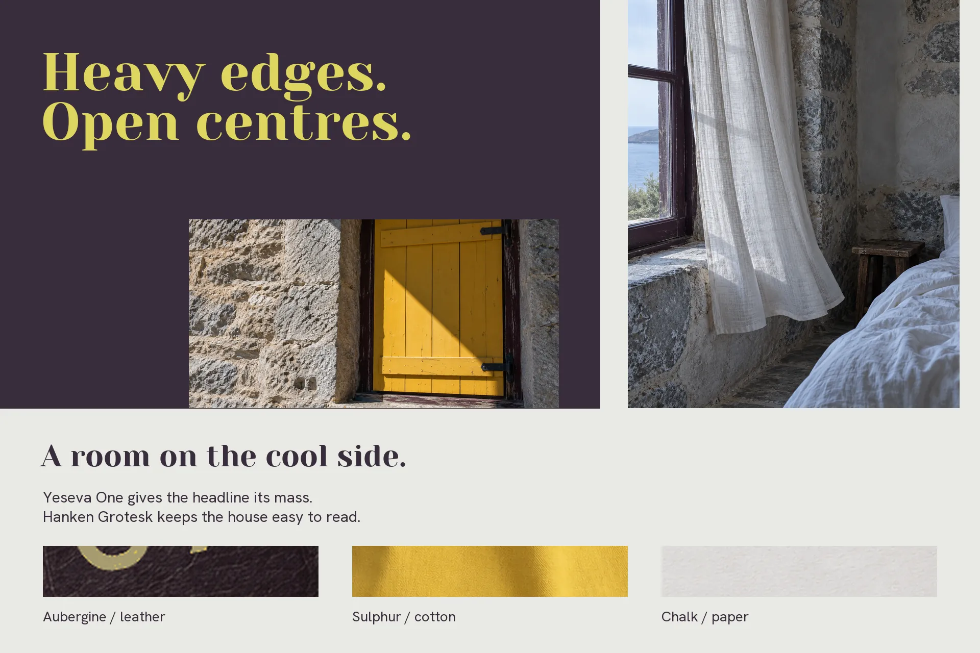 Colour, typography and identity applications