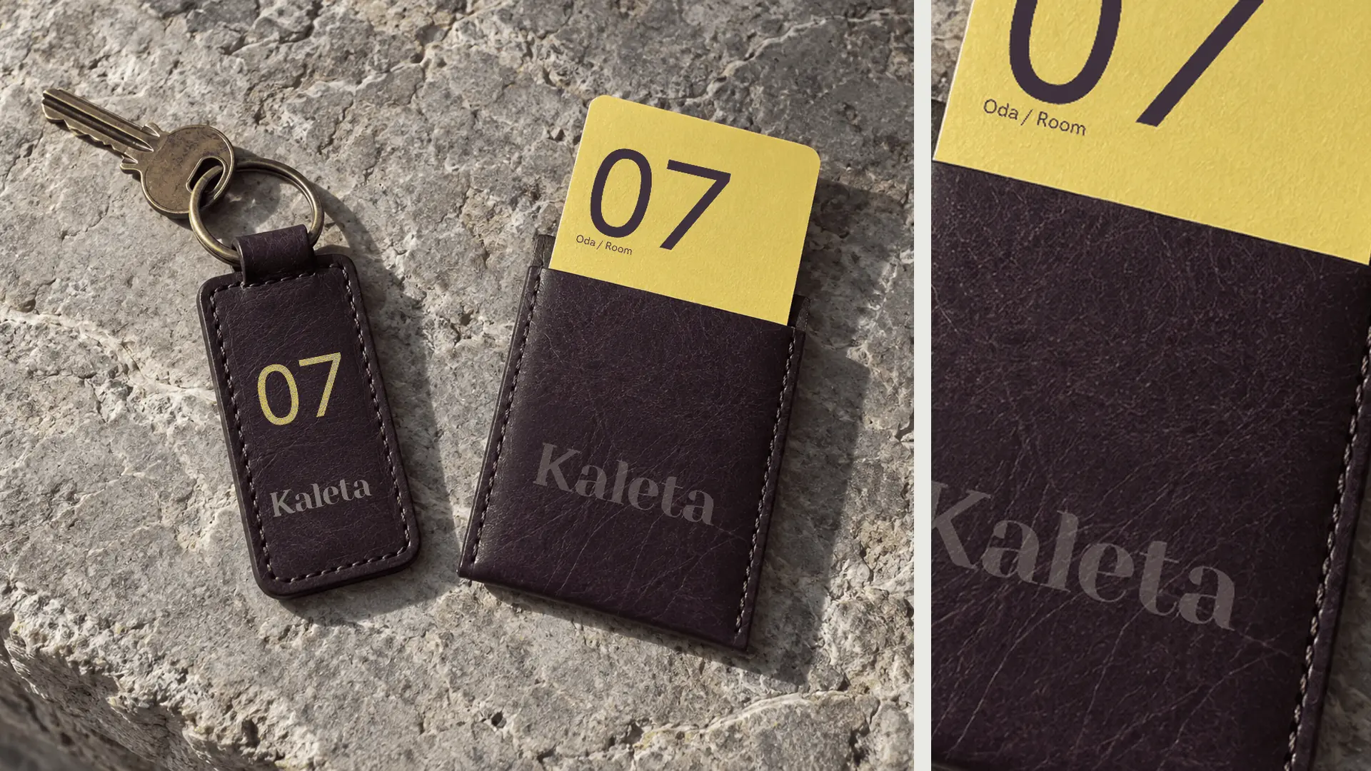 Room key and guest card