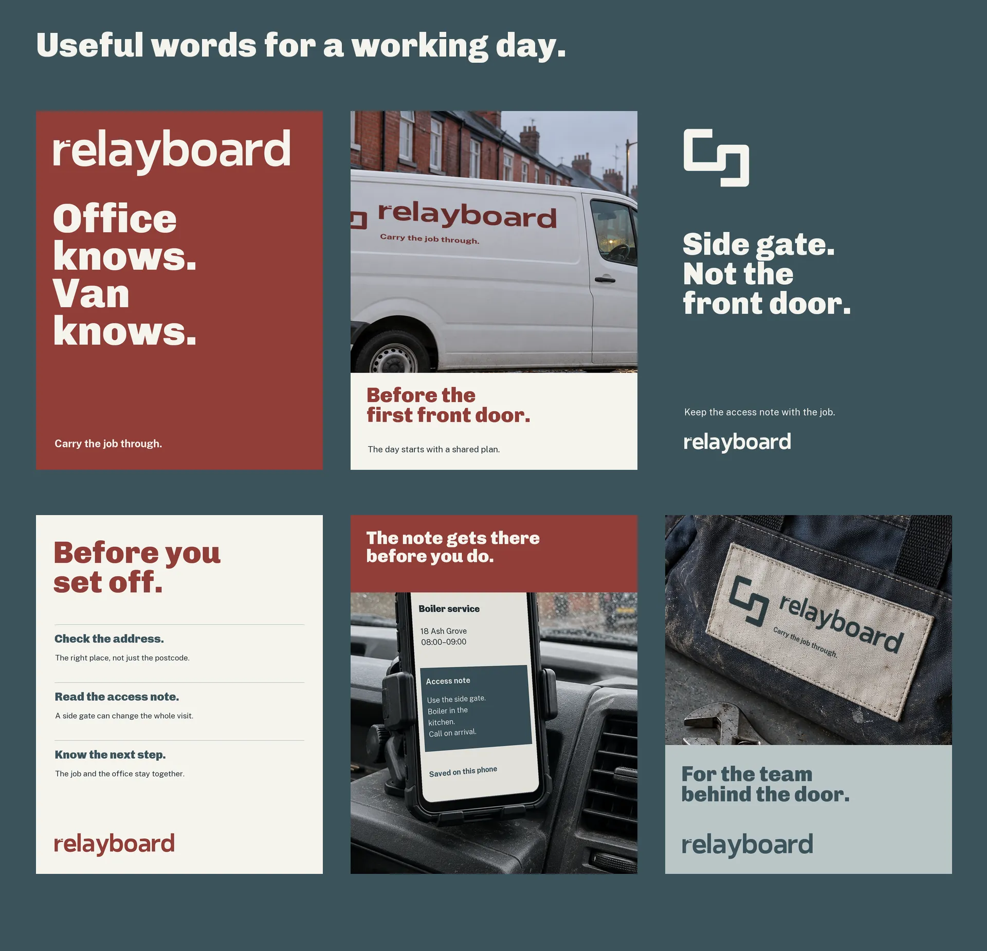 Six social and editorial layouts